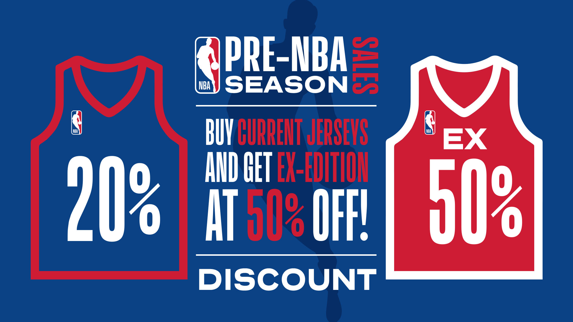 Buy current jerseys and get ex-edition ones at 50 Percent off